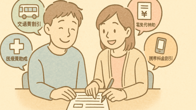 工賃以外に申請できる手当や割引サービス