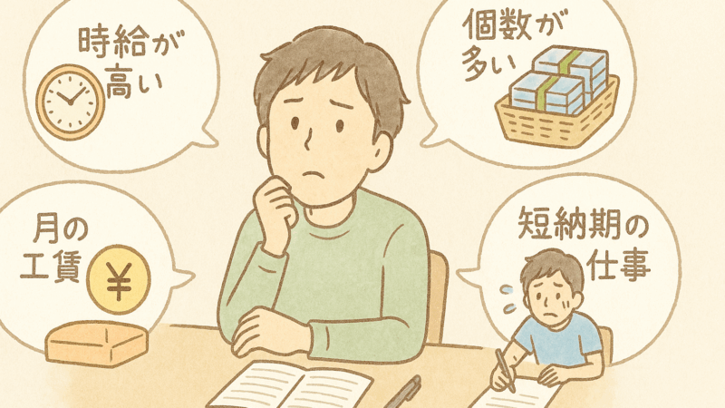 時給だけじゃない！B型で工賃を増やすための仕事の選び方