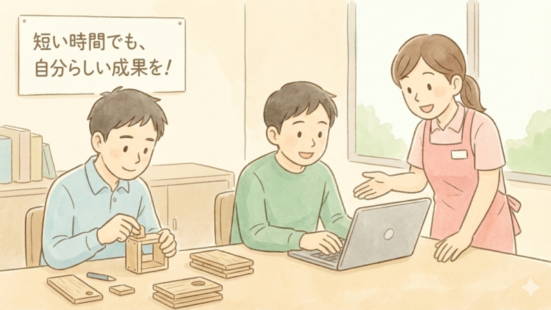 B型就労支援で実現！短時間勤務でも成果を出せる働き方