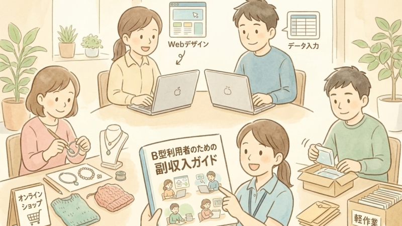 働きながら使える！B型利用者のための副収入ガイド