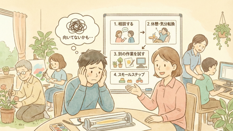 「この作業、向いてないかも」と思ったときの対処法