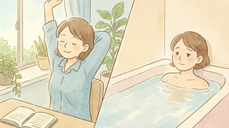 見えない疲れに気づくための、働く前後のセルフケア習慣