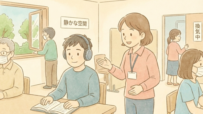 音・におい・人混みが苦手な人のための通所環境との付き合い方