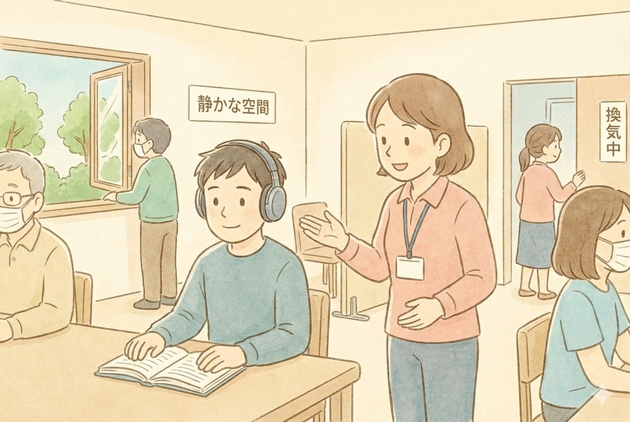 音・におい・人混みが苦手な人のための通所環境との付き合い方
