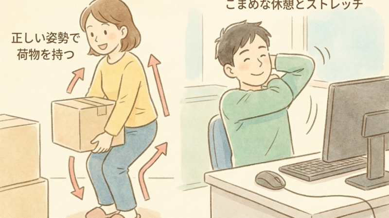 長く働き続けるための“疲れにくい動き方”と作業のコツ